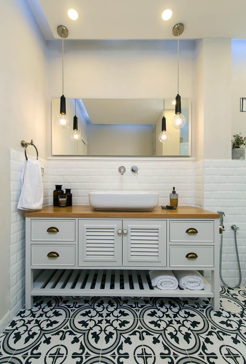 תכנון ועיצוב פנים חדרי אמבטיה ושירותים בדירה ביהוד 2